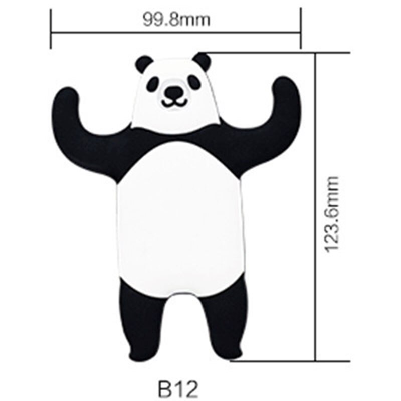 Multi-Purpose Hooks animal Fridge Hook Key Wall Crochet Holder adhesive refrigerator magnet wall can Washed holder wall hook: 11