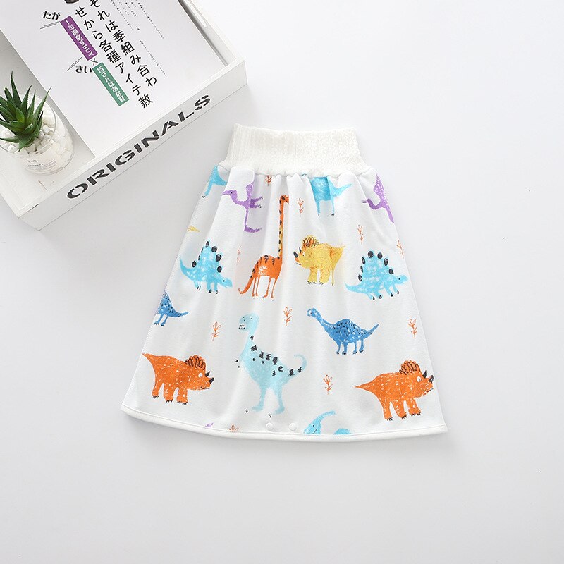 infantile enfants réutilisable imperméable couche-culotte jupe lavable Urine Pad bébé coton couche-culotte formation changement 0-8 ans: Rose / L
