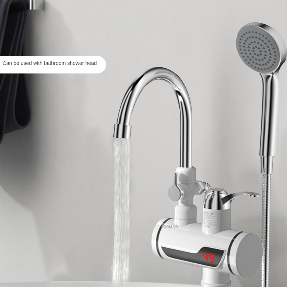 Kitchen Water Heater Cold Heating Faucet Instantaneous Water Heater Tap Instant Water Faucet Heater with Shower Head