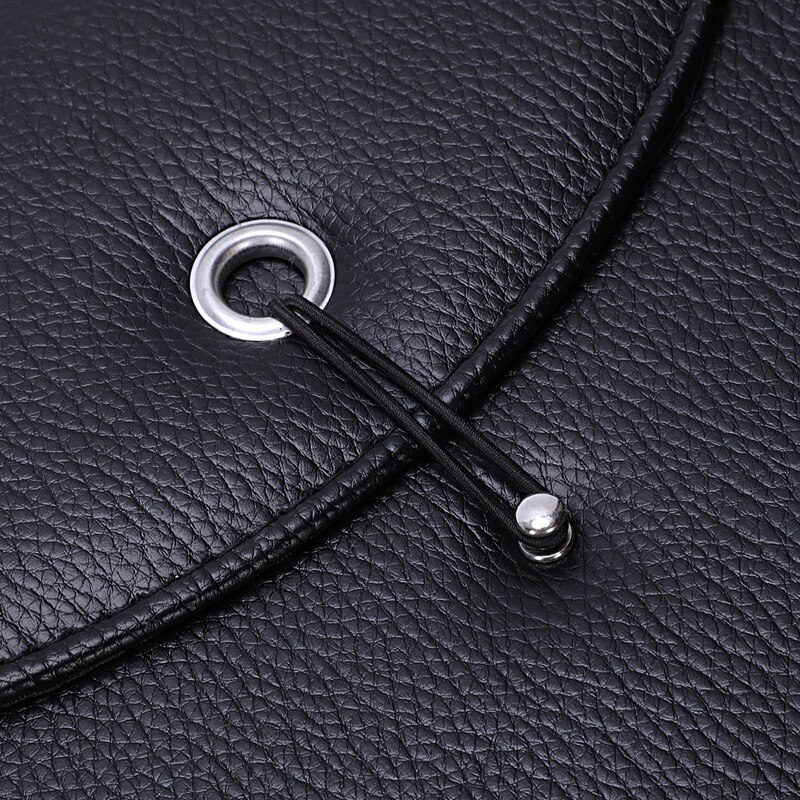 Expandable Portable Briefcase PU Leather Business File Organizer Bag A4 and Letter Size 13 Pockets (black)