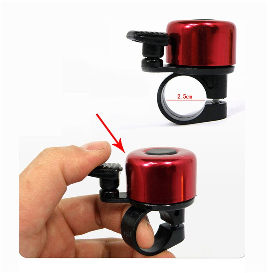 Bicycle Bell For Safety Cycling Colorful Bicycle Handlebar Metal Ring Black Bike Bell Horn Sound Alarm