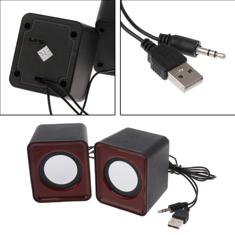 Wired Mini Speakers USB 2.0 for Laptop PC MP3 Multimedia Speaker Random Color A810