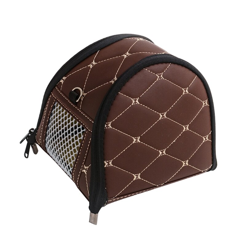 Sac de transport pour Hamster, Portable, respirant, sac à dos réglable, sangle d'épaule, hérisson, planeur de sucre, sac de voyage à gerbille: Chocolat