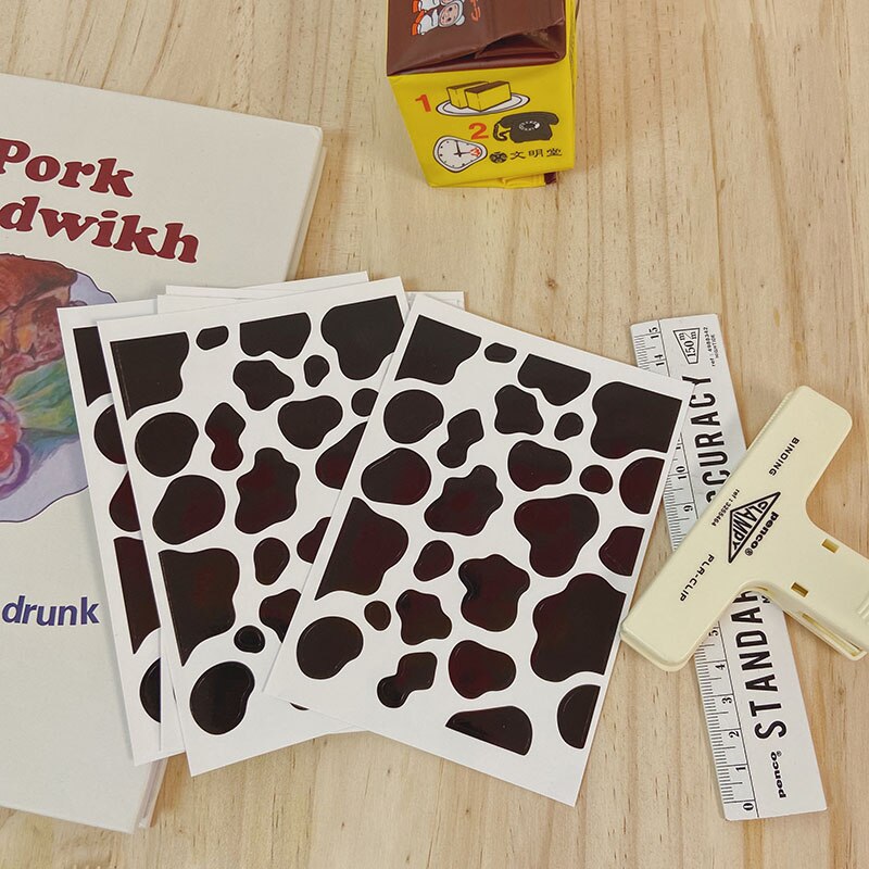 Cute Cow Pattern Waterproof Sticker DIY scrapbook diary happy plan sealing decoration sticker