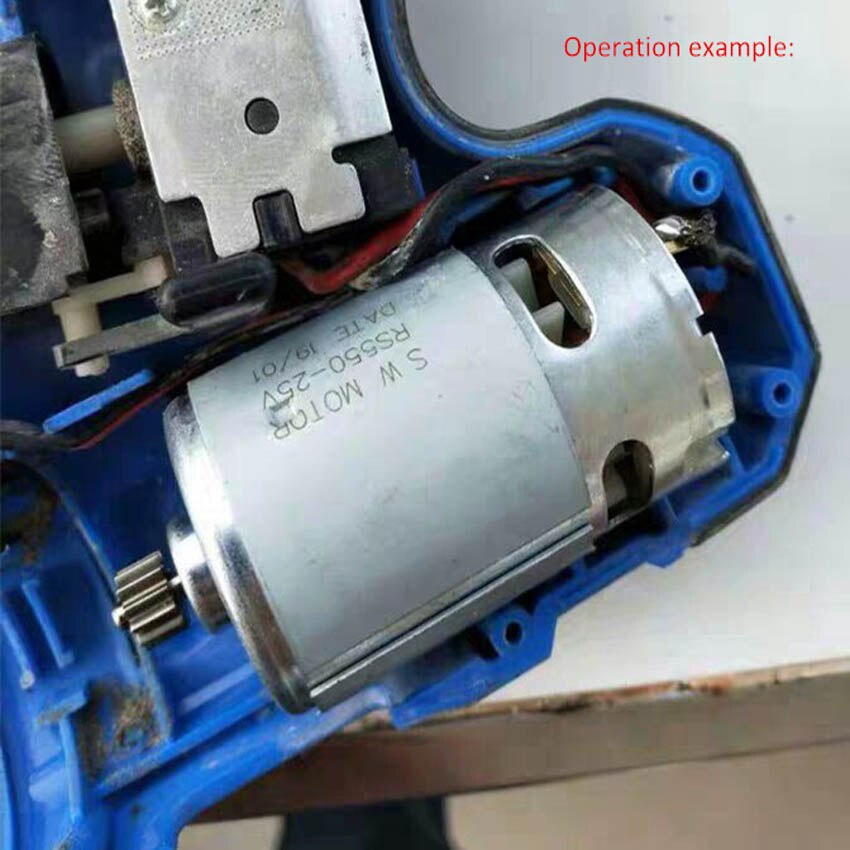 RS550 Motor 17 14 15 11 12Teeth 9Teeth 7.2 9.6 10.8 12V 14.4V 16.8 18V 21 25VGear 3mmShaft For Cordless Charge Drill Screwdriver