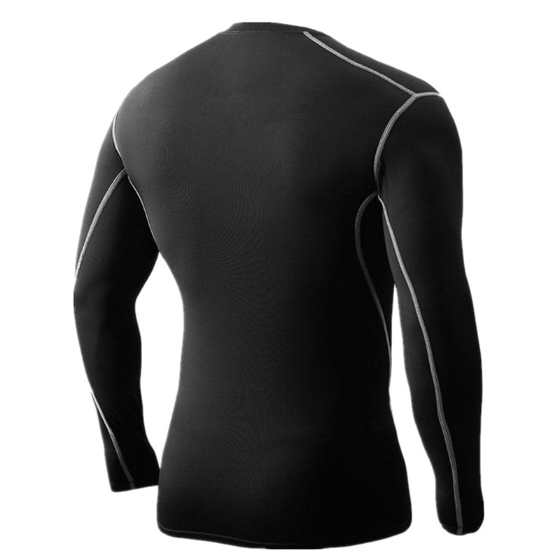 Men's Compression Shirts Tight Long Sleeve Base Layer for Gym Workout Fitness Crossfit Running Cycling Sportswear Tops