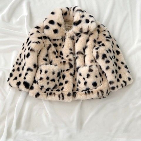 Veste épaisse en fausse fourrure pour bébé fille et garçon, manteau en fausse fourrure, à la , vêtements d&#39;extérieur pour bébé de 1 à 8 ans: 130 -120-130cm