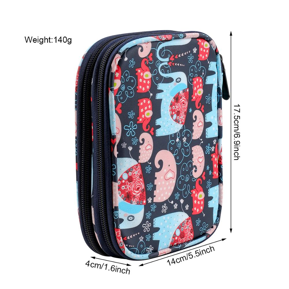 Empty Knitting Needles Storage Bag Knitting Kit Case Organizer Bag For Crochet Hooks Sewing Accessories Tool Bag Women