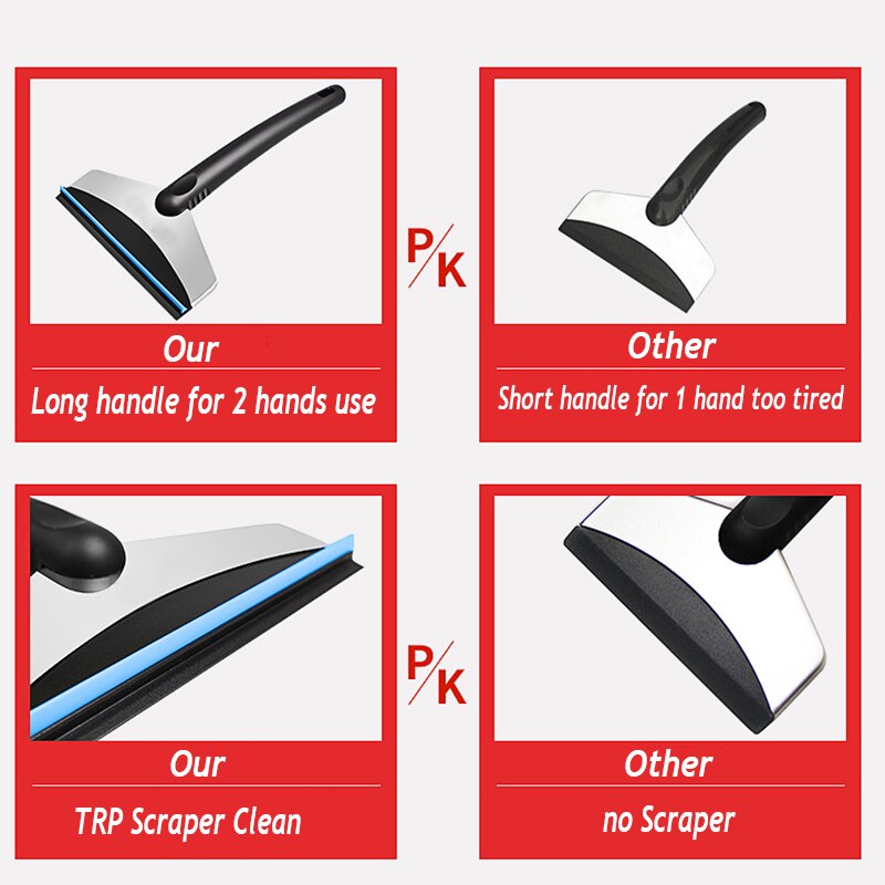 Portable Car Snow Shovel Car Winter Snow Ice Scraper Snow Brush Shovel Car Remove Kit Winter Scraping Automotive Tool Winter