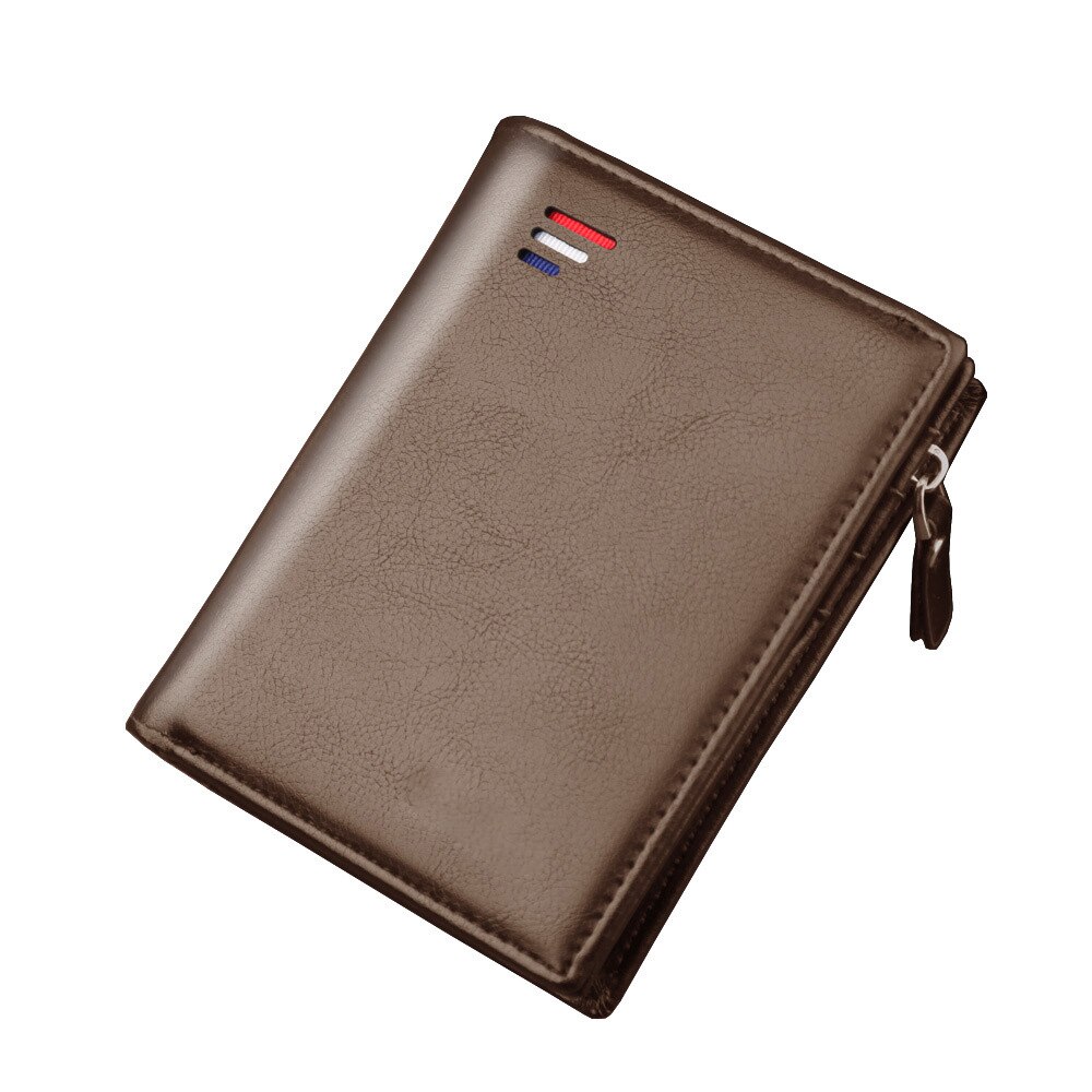 Portefeuille en cuir PU de grande capacité pour homme, bourse classique de bonne , à la ,: light brown