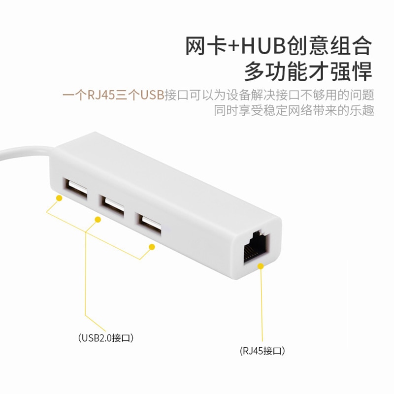 USB 3.1 Type C USB-C rj45 Ethernet Network LAN Adapter adaptador Multiple 3 Port Hub Cable For Macbook & Chromebook Laptop