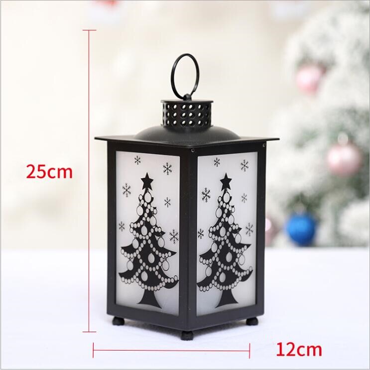 Christmas LED Lantern - Hanging Decorative Light - Festive Home Decor: 3