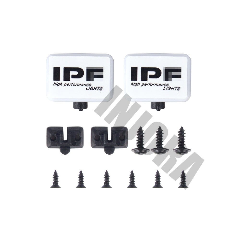 INJORA RC Auto 2/4 Platz LED Licht Abdeckung für 1:10 RC Raupe axial SCX10 90046 Traxxas TRX4 Tamiya CC01 D90 TF2 MST HPI: 2Stck ohne hell