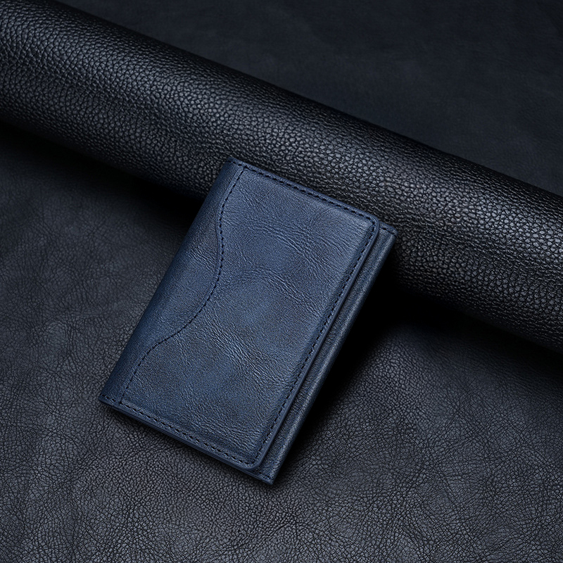 Bolsa carteira de couro magnética para iphone 17 16 15 pro max titular do cartão bolsa de telefone capa protetora com três dobras sacos magnéticos: Preto