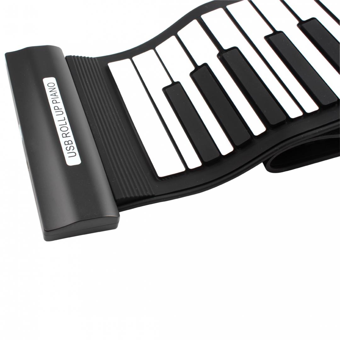 Electronic Organ MD61 Flexible 61Keys MIDI Keyboard Electronic Roll Up Piano for Children