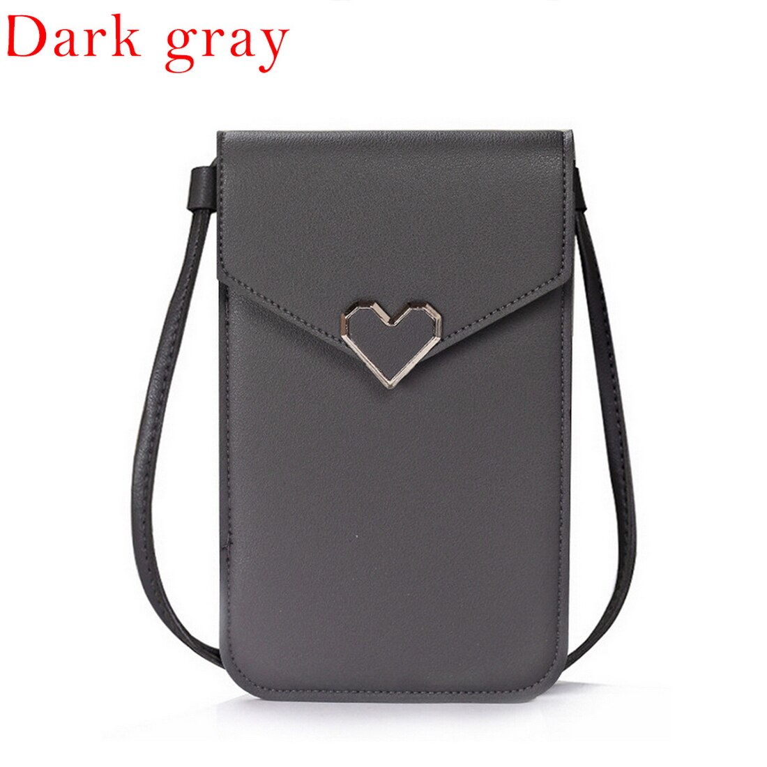 Women's Touch Screen Cell Phone Purse Transparent Simple Bag Hasp Cross Wallets Smartphone Leather Shoulder Light Handbags: color 4