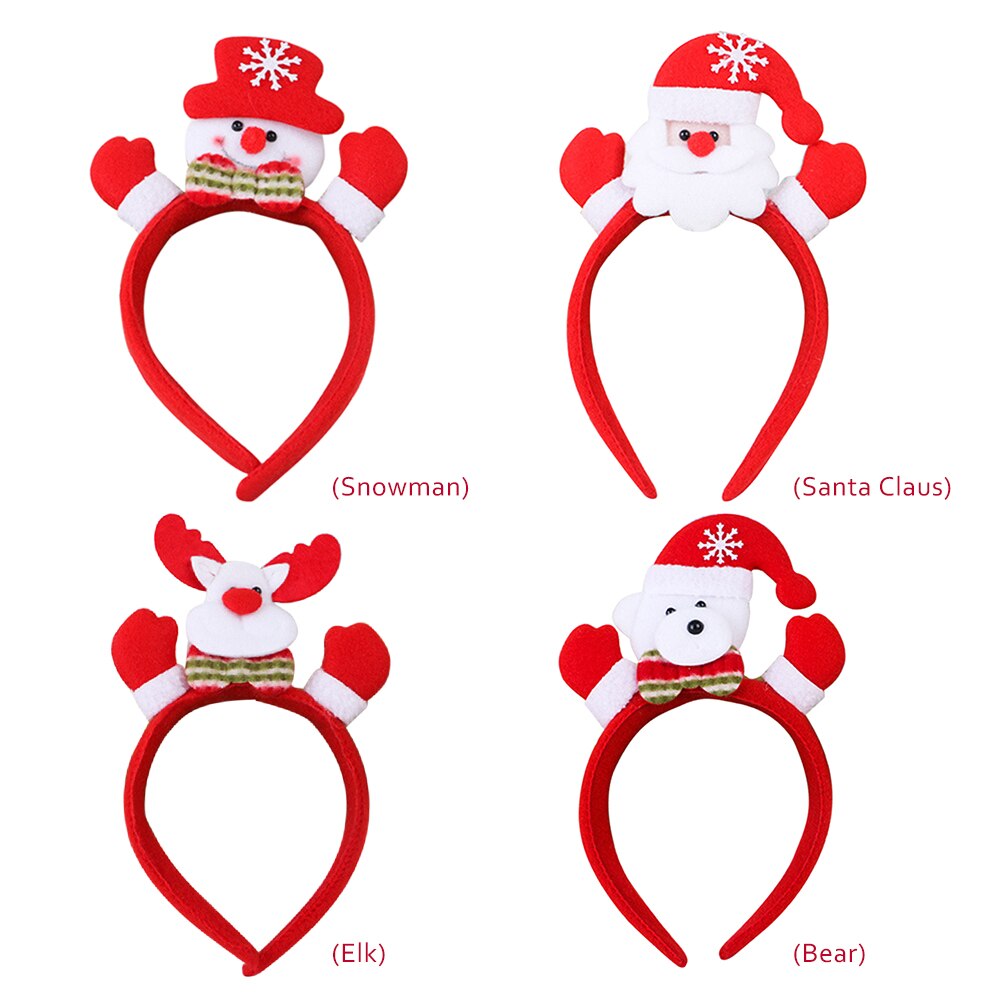 Christmas Hair Band Headband Glowing Xmas Hair Band Headwear Head Buckle