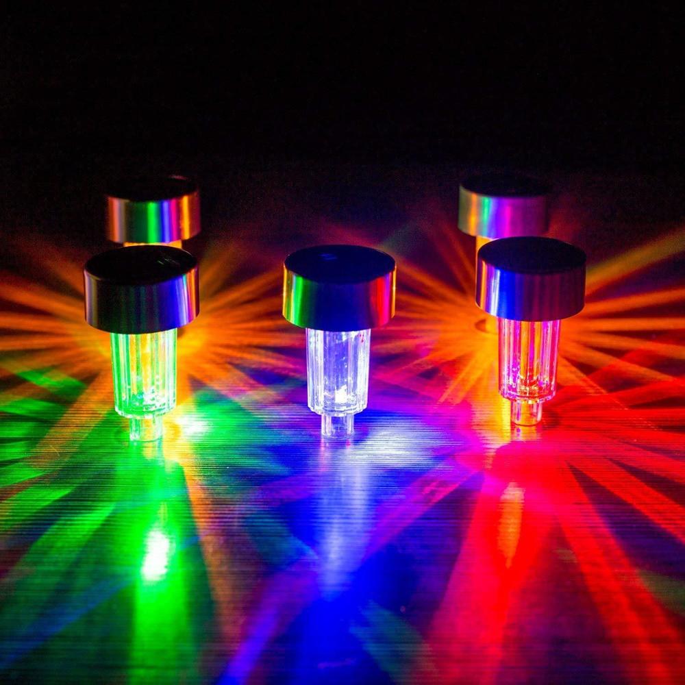 Solar lights outdoors LED lawn lamp waterproof stainless steel solar garden courtyard corridor lighting decorative lamp 1pcs