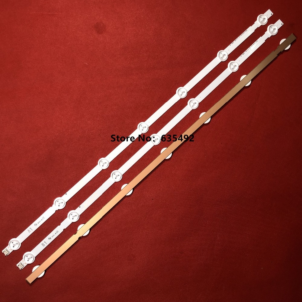 3 piezas * A1 tira de luz LED 7 lámpara para LG 32 ''TV 32LN520B LC320DXE (SF) (R5) V13 MDL 6916L-1399A 6916L-1400A