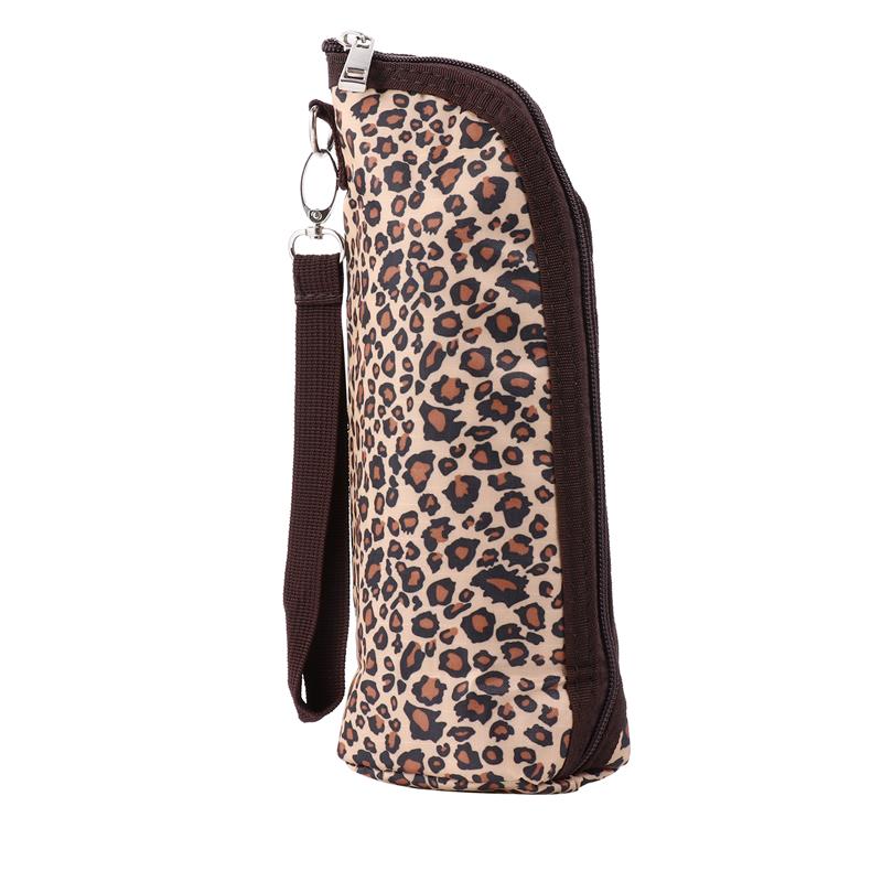 1pc Baby Milk Bottle Pouch Breastmilk Bottle Pouch Feeding Nursing Bottle Bag: Leopard
