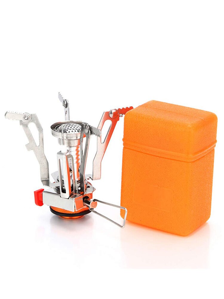 Portable Outdoor Mini Stove Gas Burner Camping Picnic Foldable Piezo Ignition