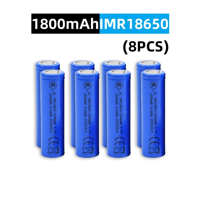 18650 Battery 3.7V 1800mAh Li-ion Rechargeable Battery is suitable for toys, flashlights, tool batteries, etc.: SKY BLUE