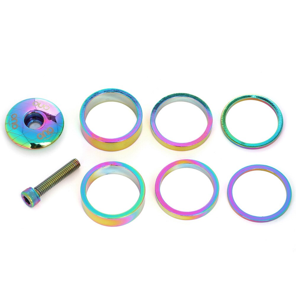 Mtb Fiets Stuurpen Top Cap Headset Cover Met Schroef Kits Aluminium Vork Ring Mountain Road Mtb Fiets Onderdelen: 2mm 10mm 5mm