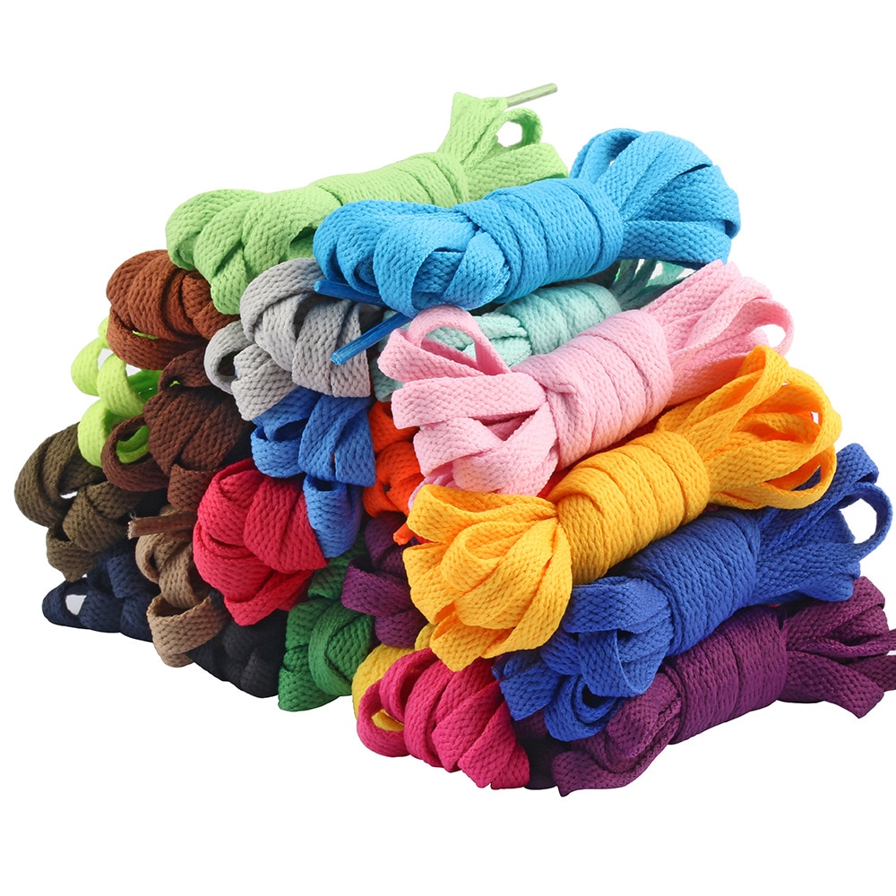 Unisex snørebånd til sneakers flad rem reb sko snørebånd farverige søde elastiske snørebånd sneakers sko tilbehør