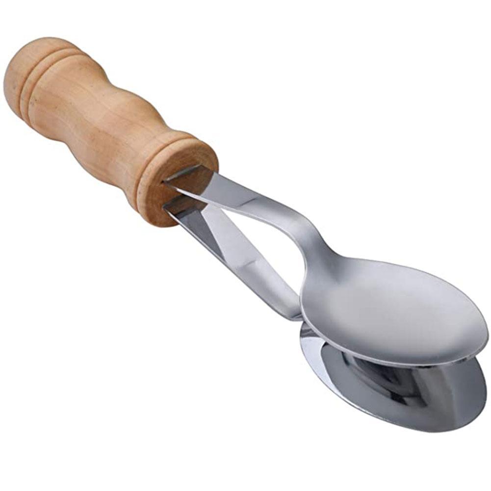 1pc Musical Spoons Instrument With Wooden Handle Multifunctional Instrument Irish Metal Spoon Instrument Percussion Percuss H7f7