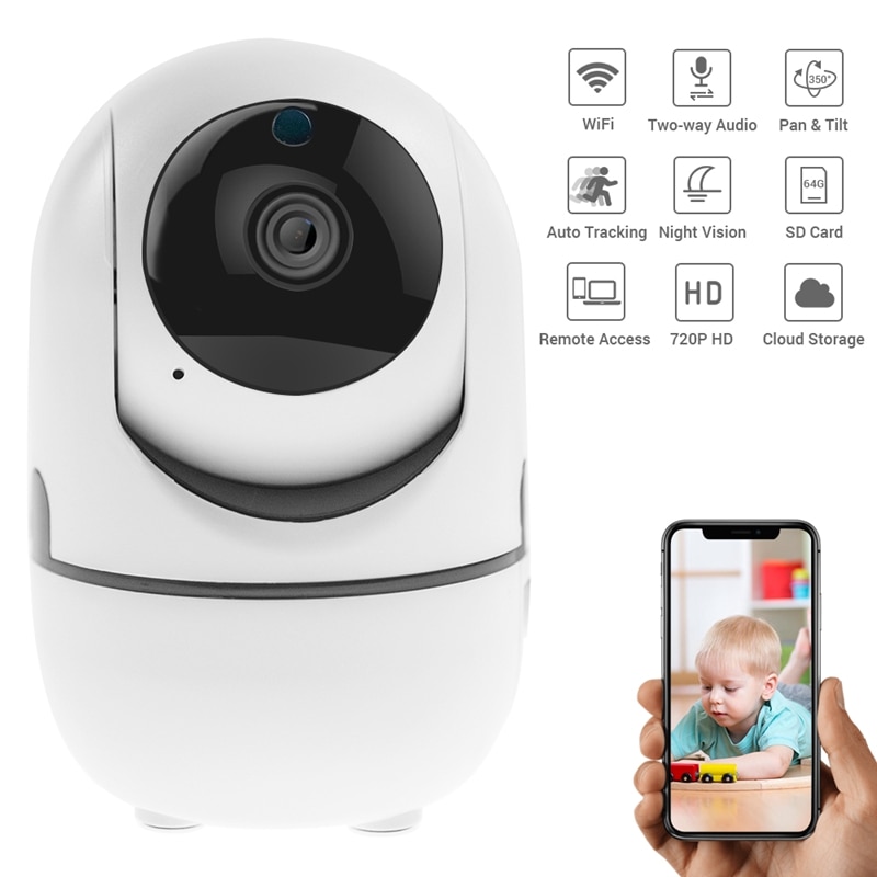 Defeway 720P Draadloze Ip Camera Smart Auto Tracking Home Security Surveillance Wifi Ip Camera Babyfoon Huisdier Smart Cctv camera