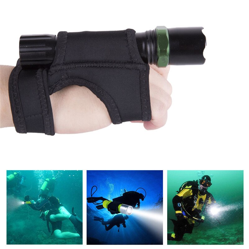 Arm Sleeve Wrist Elastic Bands Sleeve Flashlight Holster for Flashlight/Diving Flashlight Adjustable Wrist Hands Wrap Straps