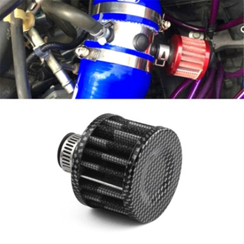 Filtro de aire para coche, para motocicleta, entrada de aire frío, cárter de alto flujo, cubierta de ventilación, Mini filtros de respiración