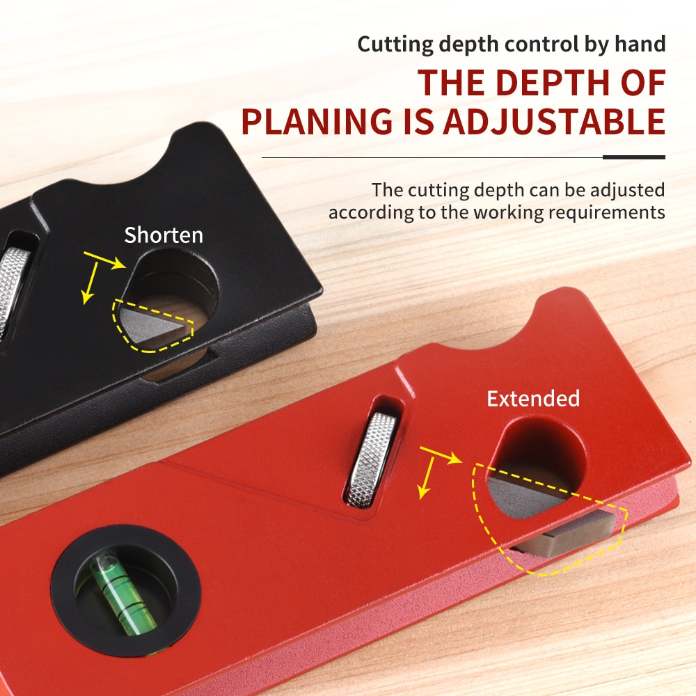 SOWELL Chamfer Hand Planer with Backer Woodworking Edge Corner Plane Manual Planer Carpenter Hand Tool