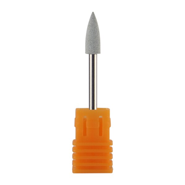 Bullet Head Nail Boren Rubber Silicon Bit Nail Buffer Mills Voor Manicure Pedicure Schoon Polish Gereedschappen: C1