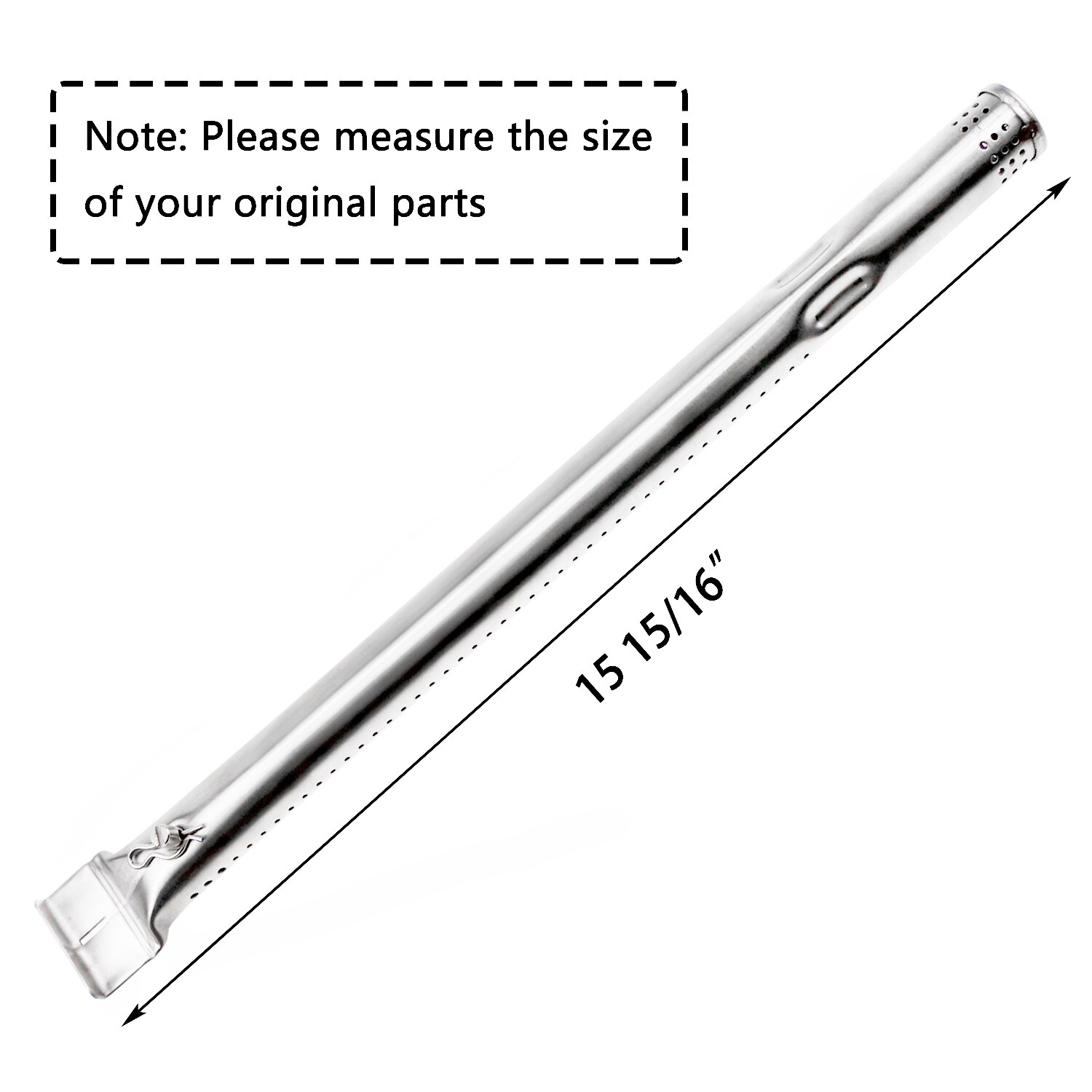 Hisencn BBQ Parts SS Burners, Heat Plate Replacement For Charbroil 463247310, 463257010 Commercial Series 4 Burner Gas Grill