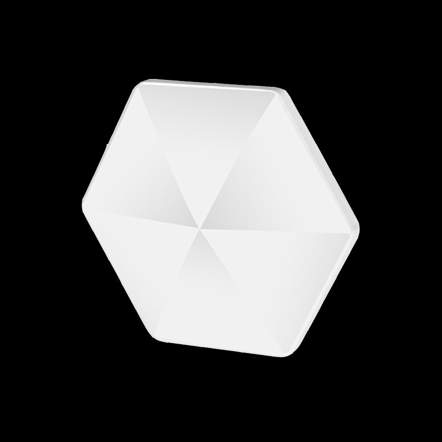 Desktop Flipo Flip Decompression Artifact Fingertip Flip Toy Spinning Top: Hexagon white