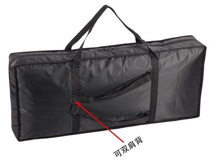 Bolsa de teclado general, paquete de teclado de doble hombro, 76 teclas, orgatron grueso, más algodón