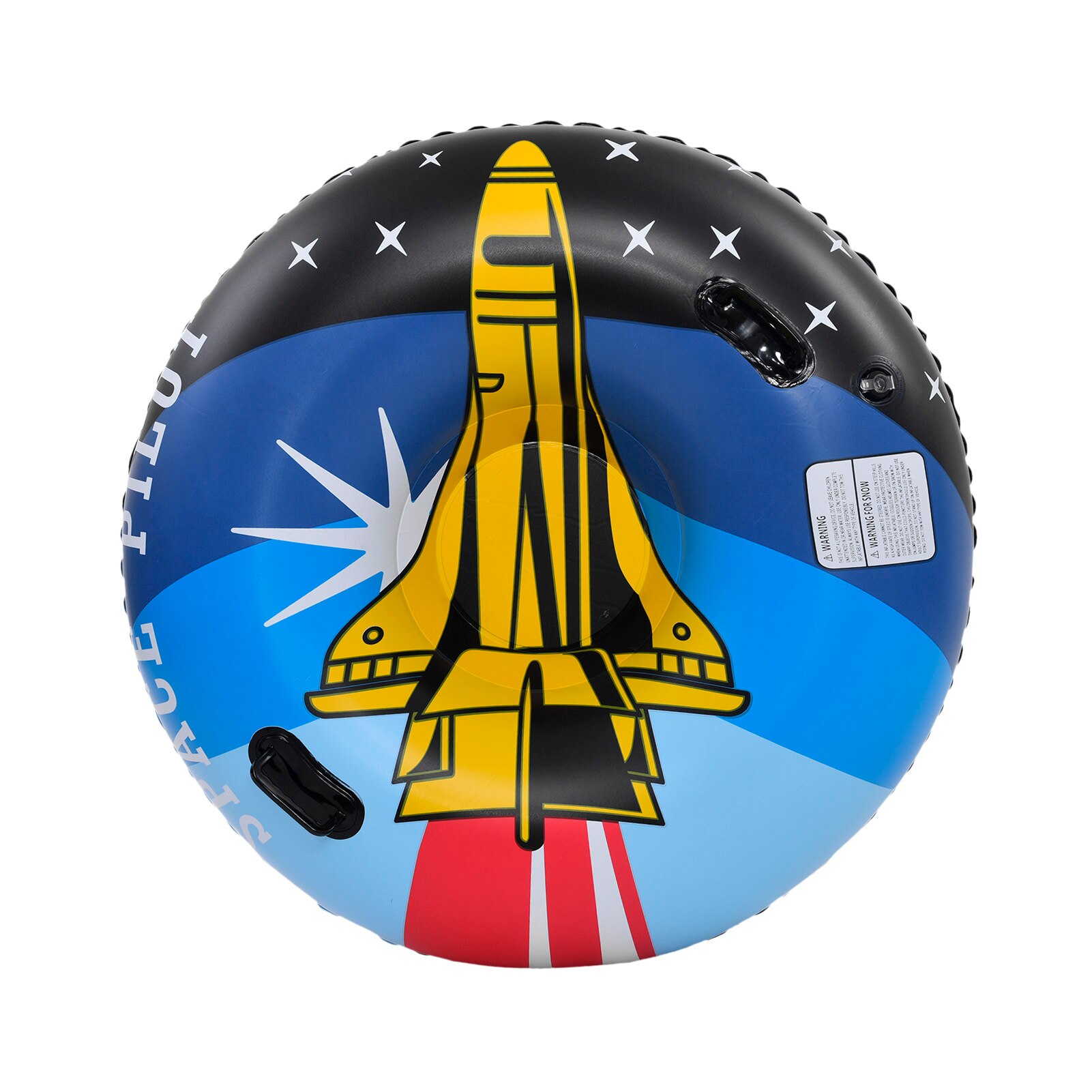Tubo de nieve grande de 47 pulgadas, trineo inflable para nieve gruesa para adultos: Default Title