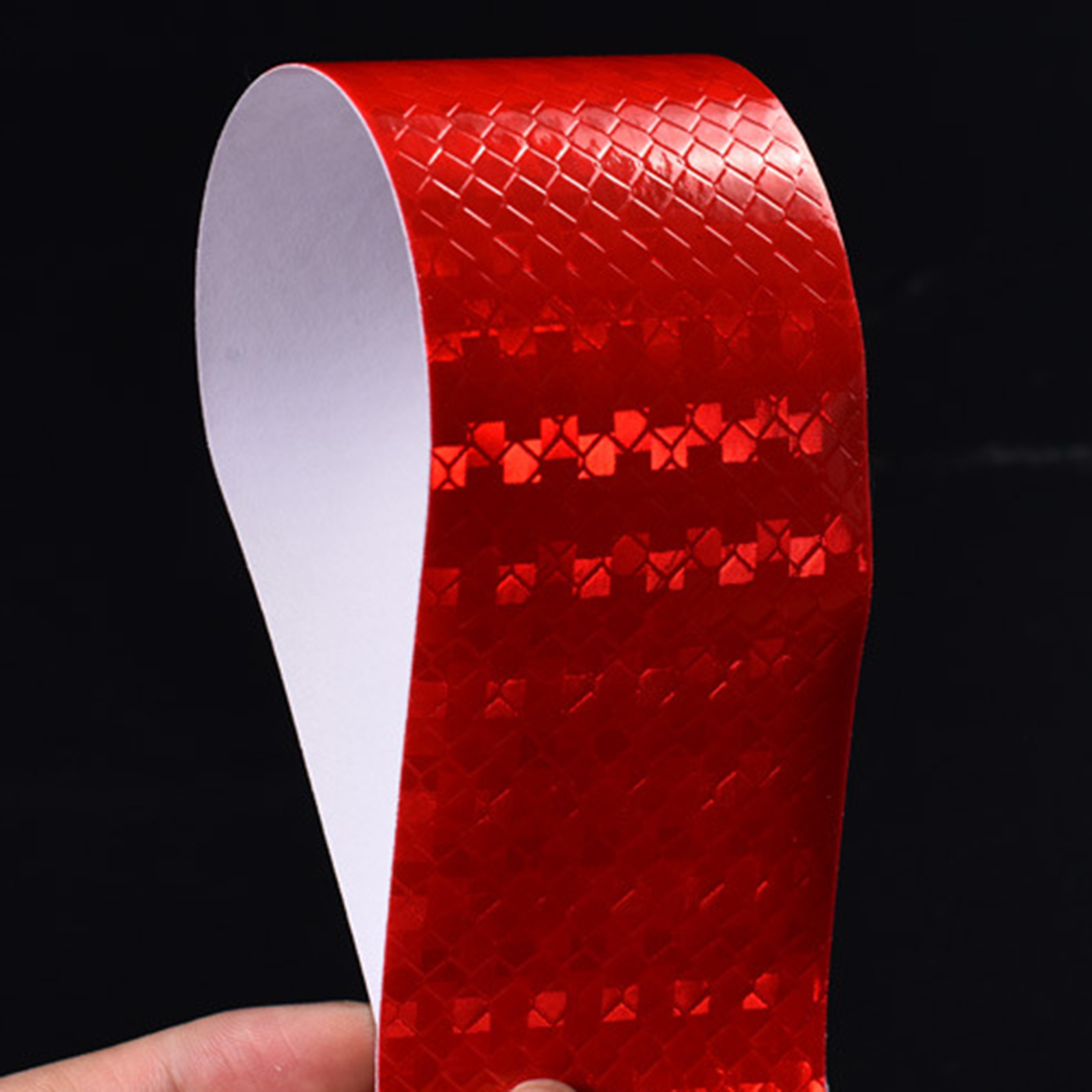 Reflector reflectante de 2 pulgadas x Dot-C2, cinta reflectante de visibilidad roja y blanca para coches de remolque