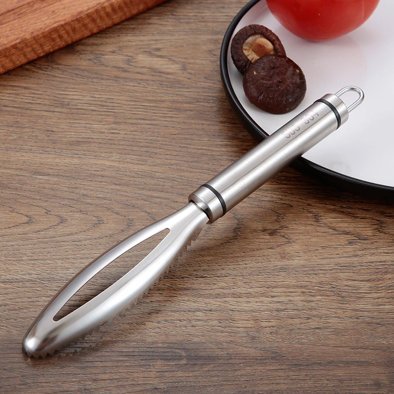 Edelstahl Fischschuppen Schaben Reiben Schnelle Entfernen Reinigung Schäler Schaber Knochen Pinzette Werkzeug Gadge Küche Zubehör Gadgets: Default Title