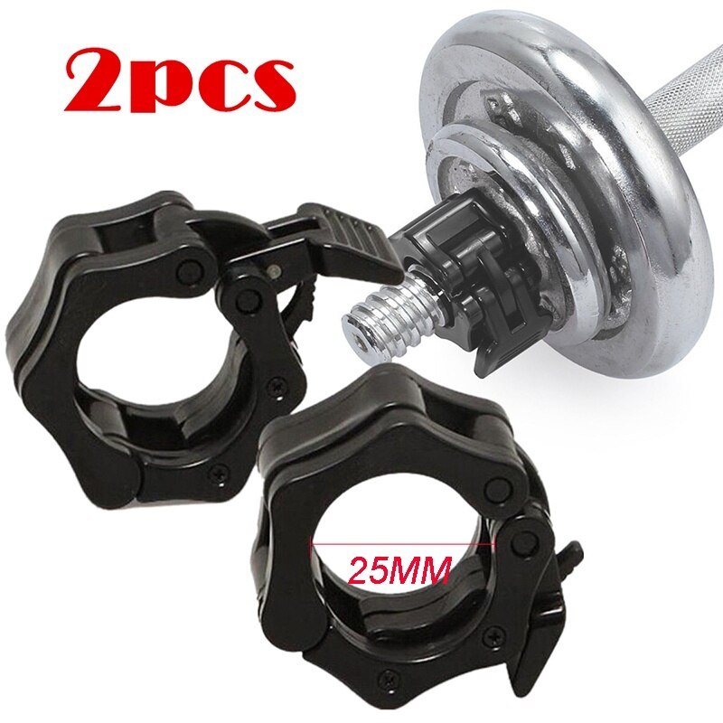 1 Pair Olympic 2" Spinlock Collars Barbell Collar Lock Dumbell Clips Clamp Weight lifting Bar Gym Dumbbell Fitness Body Building