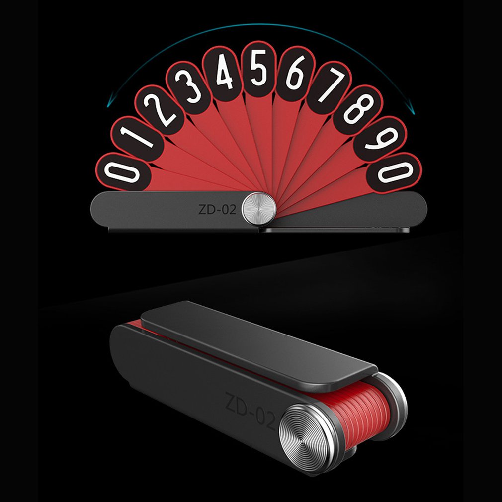 Auto Tijdelijke Parkeerkaart Telefoon Nummer Plaat Pauw Verspreiden Staart Vorm Parkeerkaart Universele voor Auto &#39;S