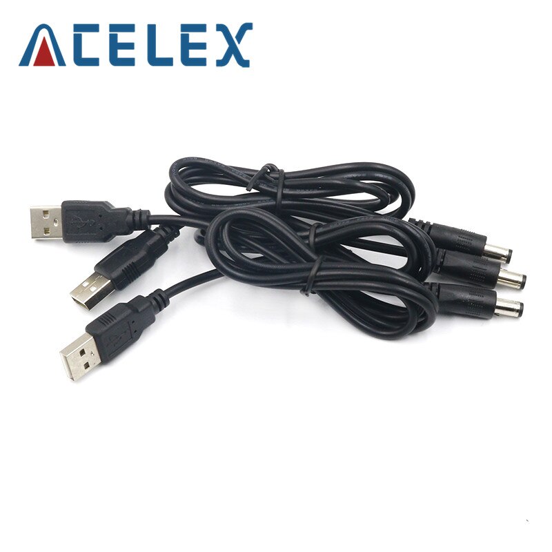 Usb Power Boost Line Dc 5v To Dc 9v / 12v Step Up Module Usb Converter Adapter Cable 2.1x5.5mm Plug