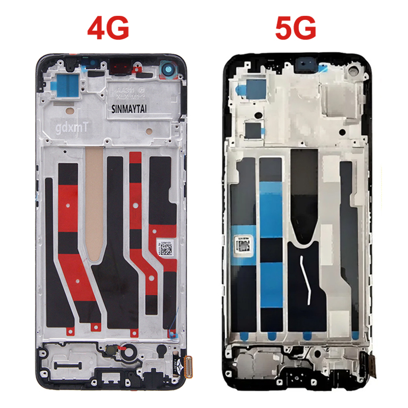 Para AMOLED para OPPO Reno7 4G CPH2363 6,43 ''Reno 7 5G CPH2371 pantalla LCD reemplazo del ensamblaje del digitalizador de pantalla táctil