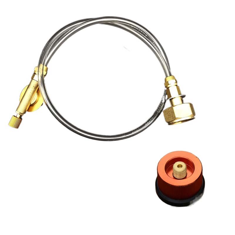 Adaptador de recarga de propano para estufa de Gas de acampada al aire libre, acoplador de tanque, accesorios de carga de Gas