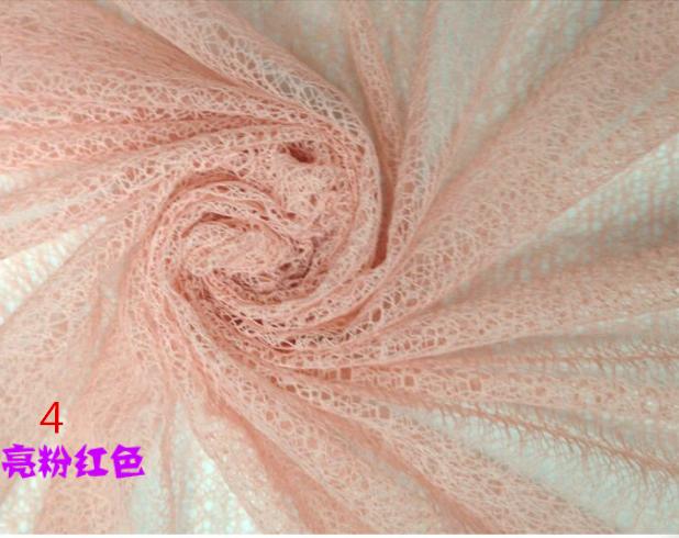 160*50 cm Mesh Gaas Kaasdoek Wraps met Matchende Bloem Hoofdband Volledige Set Voor Pasgeboren Fotografie: 04