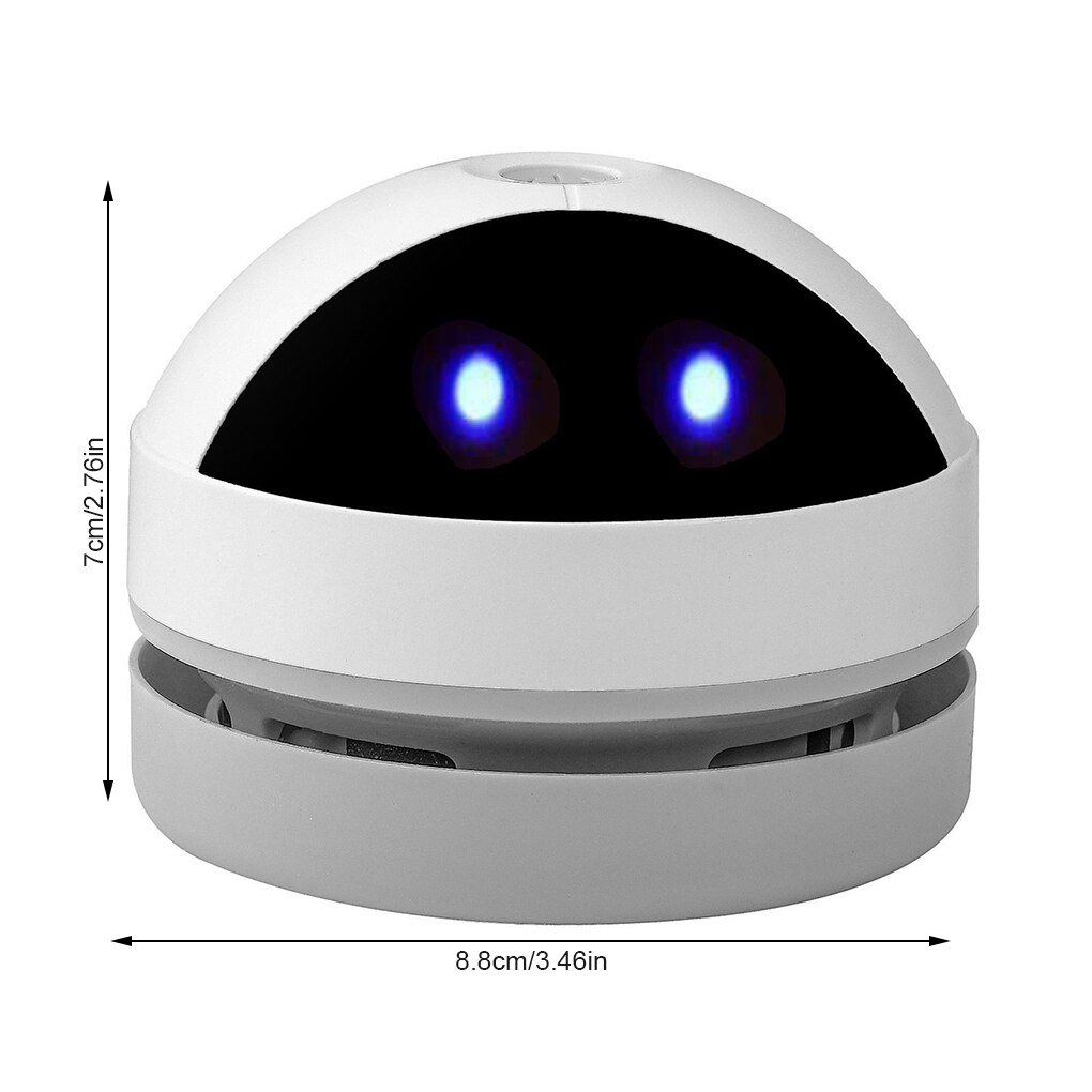 Table Vacuum Cleaning USB Rechargeable Pencil Shavings Sweeper with Brush Handheld Tabletop Dust Removal School