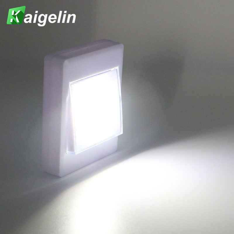 Ultra Bright Mini LED Nachtlampje COB Draadloze Wandlamp Met Schakelaar Zaklamp Thuis Draagbare Kast Licht Noodverlichting