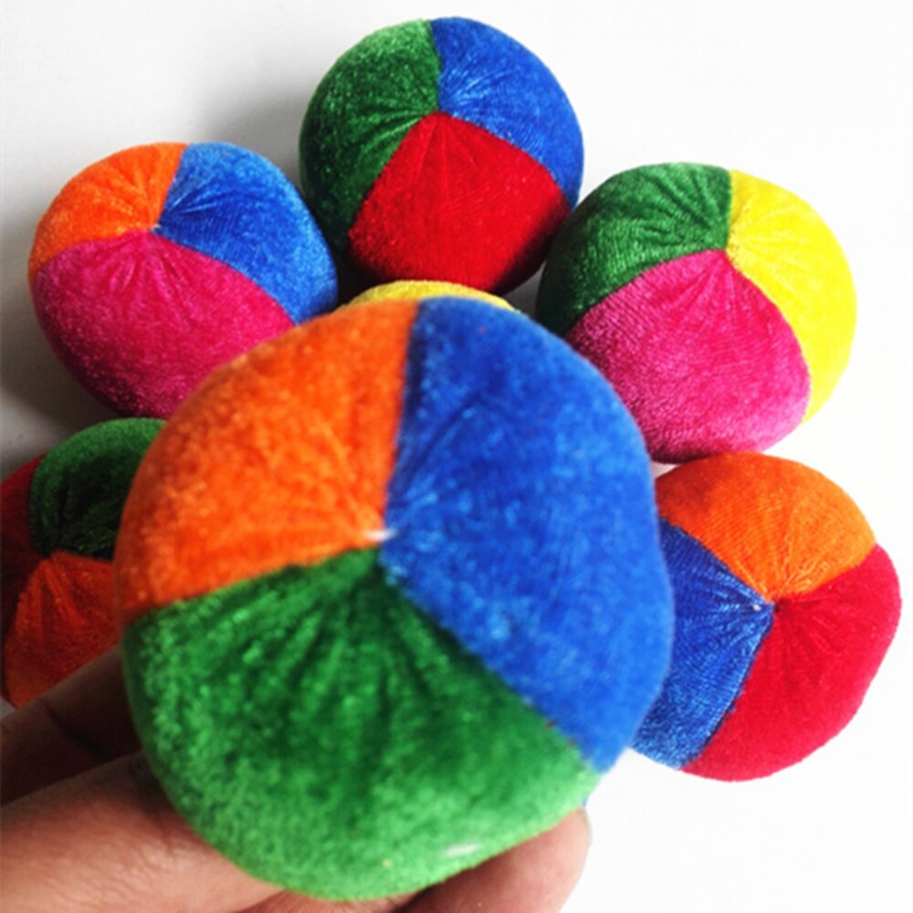 20pcs tessuti morbidi palline da giocoleria Set divertente giocattolo da gioco all&#39;aperto al coperto per bambini bambini (colore casuale)
