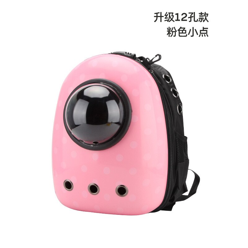 Cat Bag Pet Bag Cat Backpack Out Bag Transparent Space Capsule Suitcase Carrying Backpack Dog Bag Pet Backpack: Light Grey